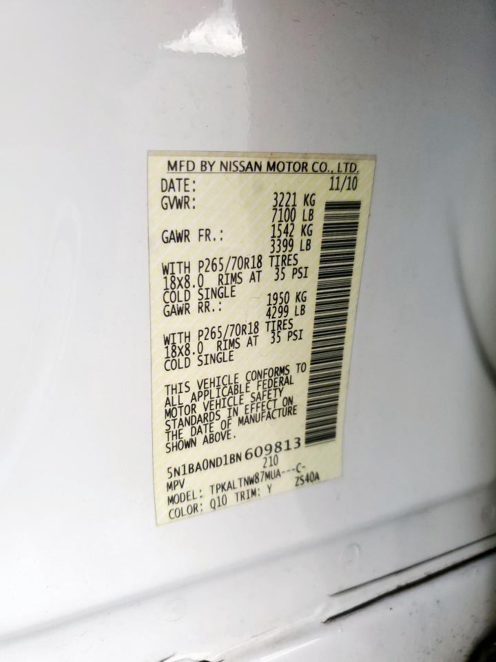 2011 NISSAN ARMADA SV photo 25