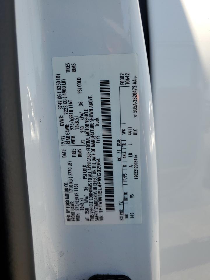 2023 FORD F150 LIGHTNING PRO photo 12