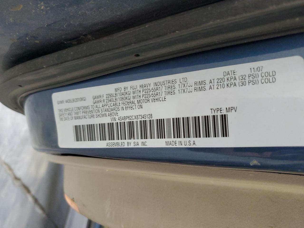 2008 SUBARU OUTBACK 2.5I LIMITED photo 13
