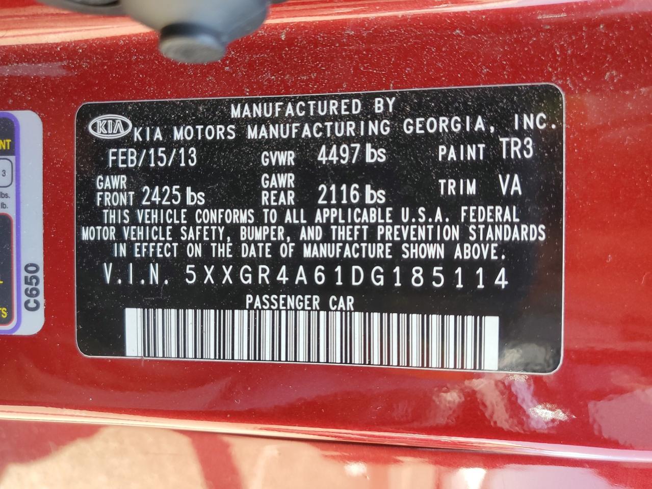 2013 KIA OPTIMA SX photo 23