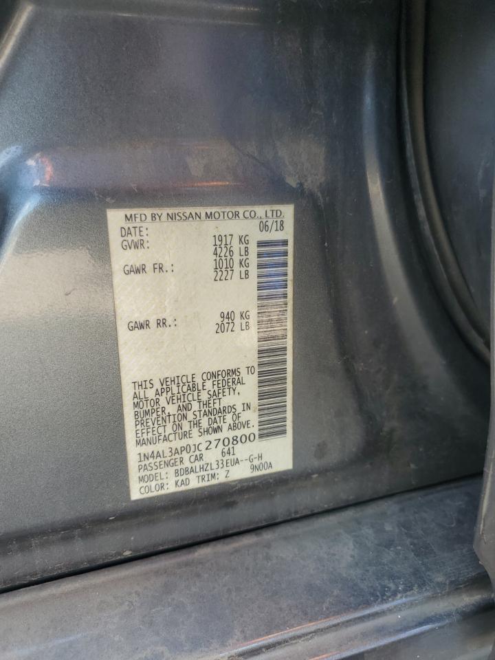 2018 NISSAN ALTIMA 2.5 photo 12