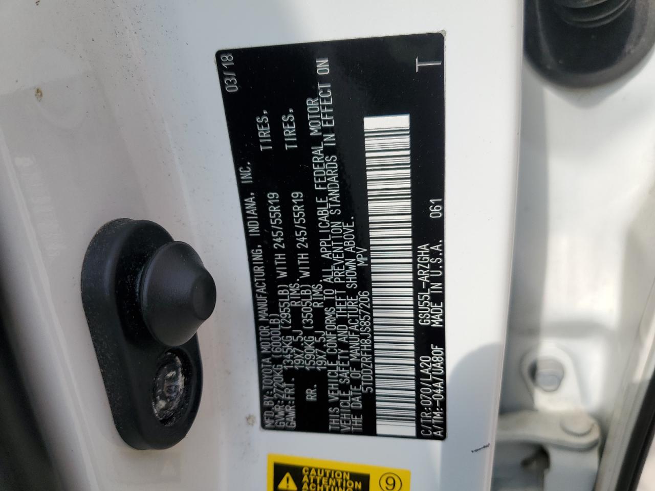 2018 TOYOTA HIGHLANDER LIMITED PLATINUM photo 13