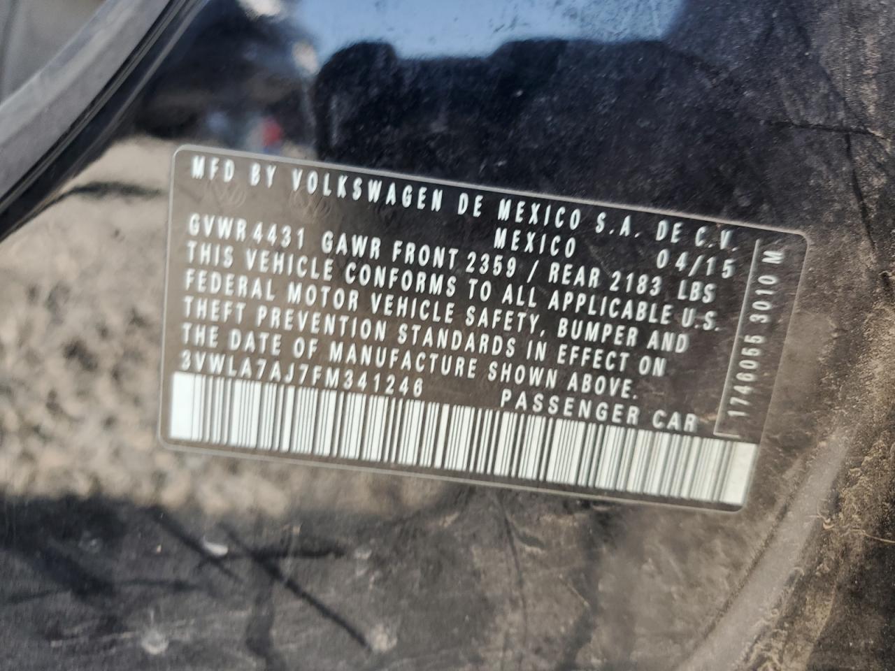 2015 VOLKSWAGEN JETTA TDI photo 12