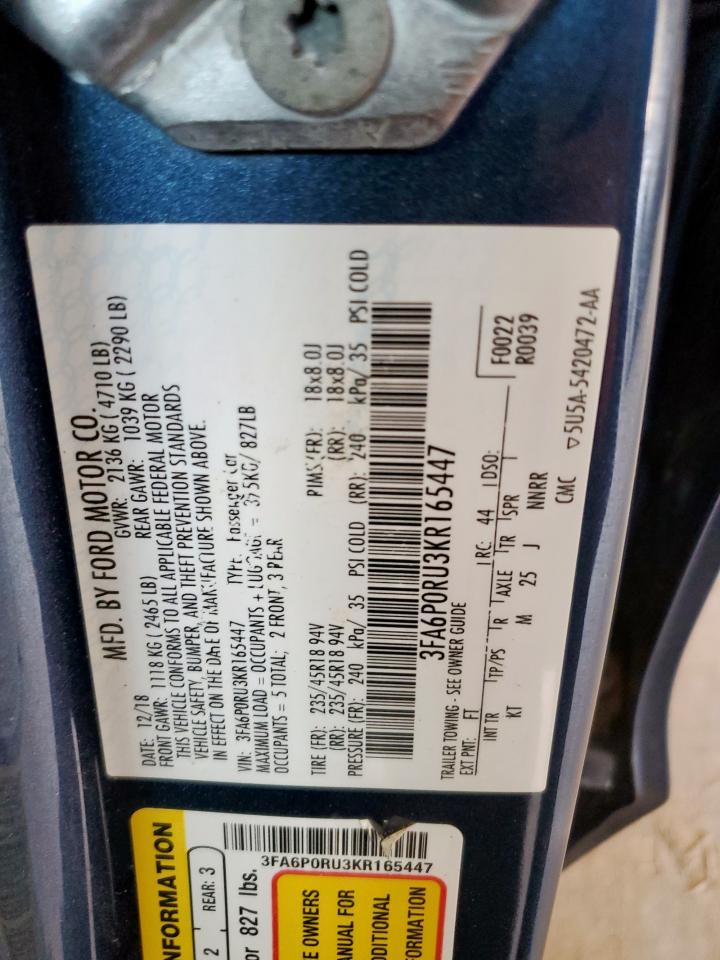 2019 FORD FUSION TITANIUM photo 12