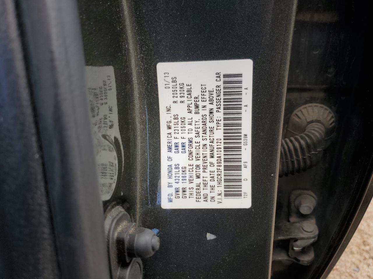 2013 HONDA ACCORD EXL photo 34