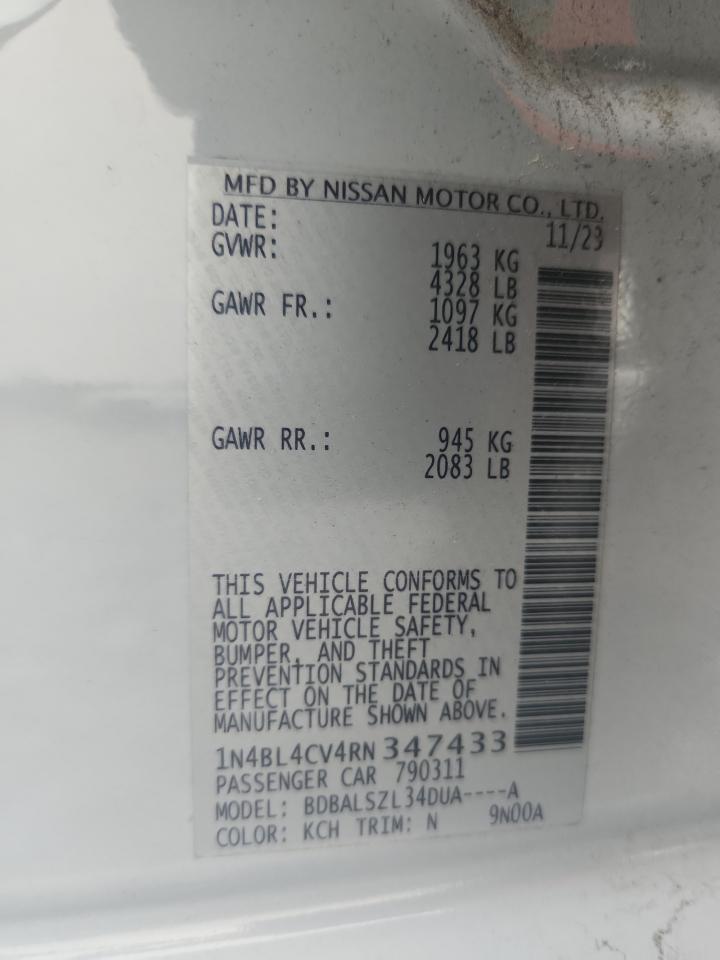2024 NISSAN ALTIMA SR photo 23