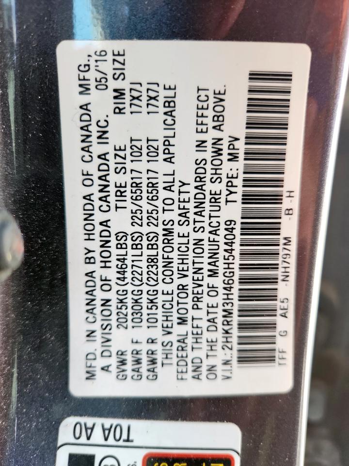 2016 HONDA CR-V SE photo 14