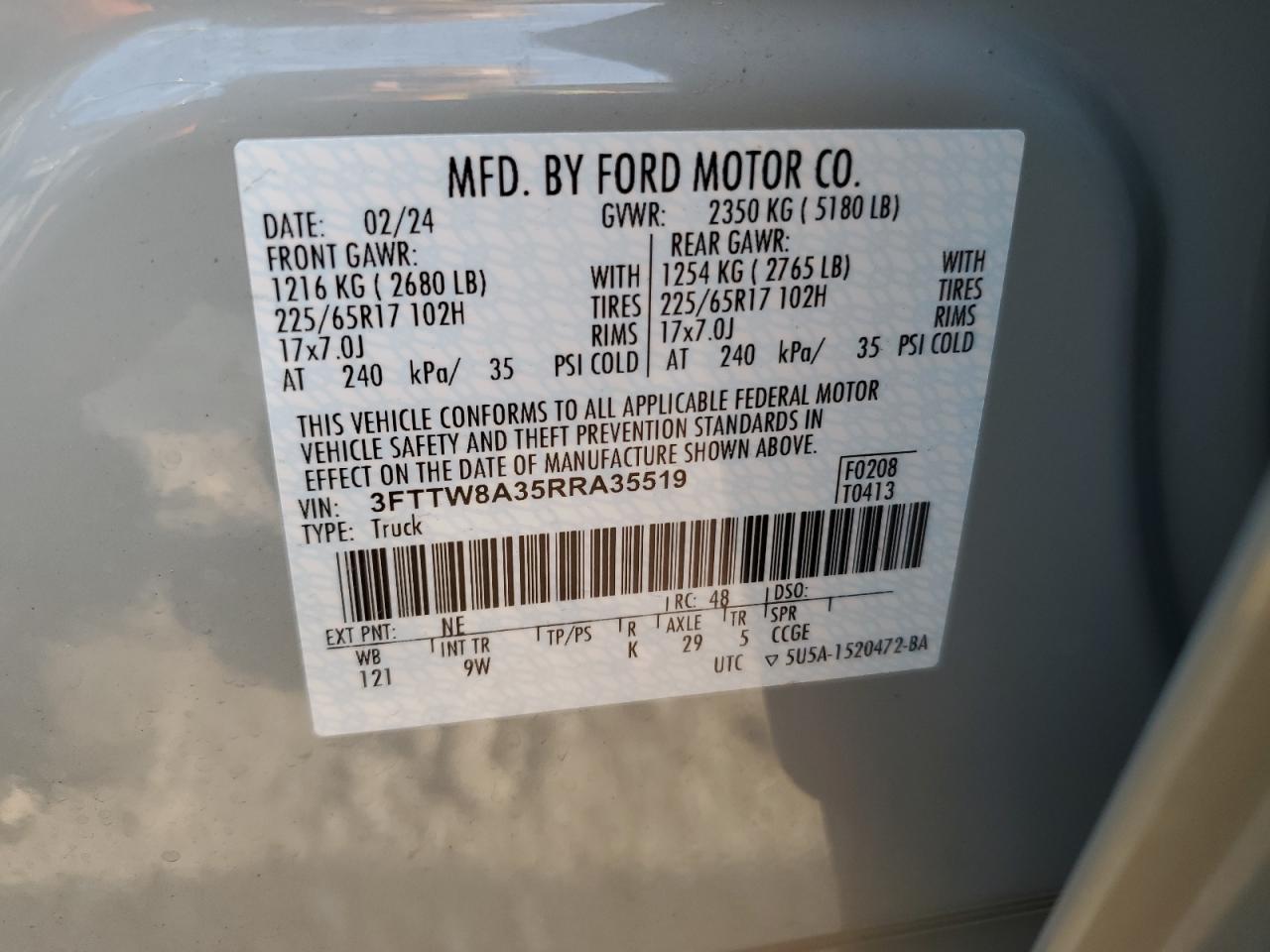 2024 FORD MAVERICK XL photo 12