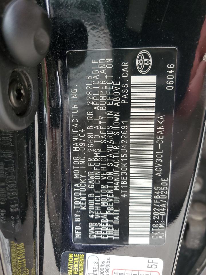 2005 TOYOTA CAMRY LE photo 23