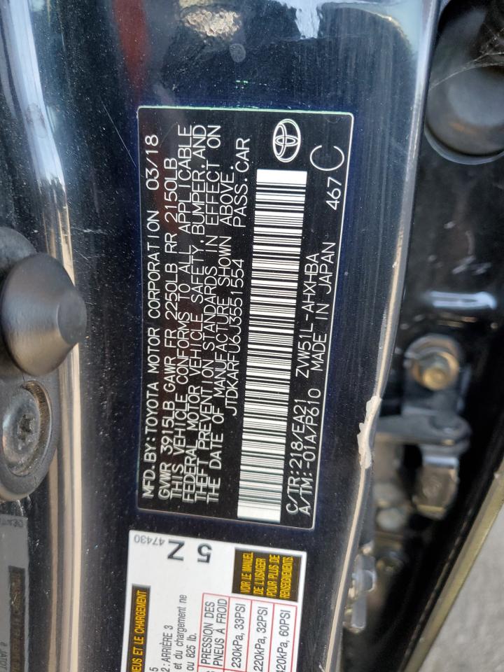2018 TOYOTA PRIUS photo 13