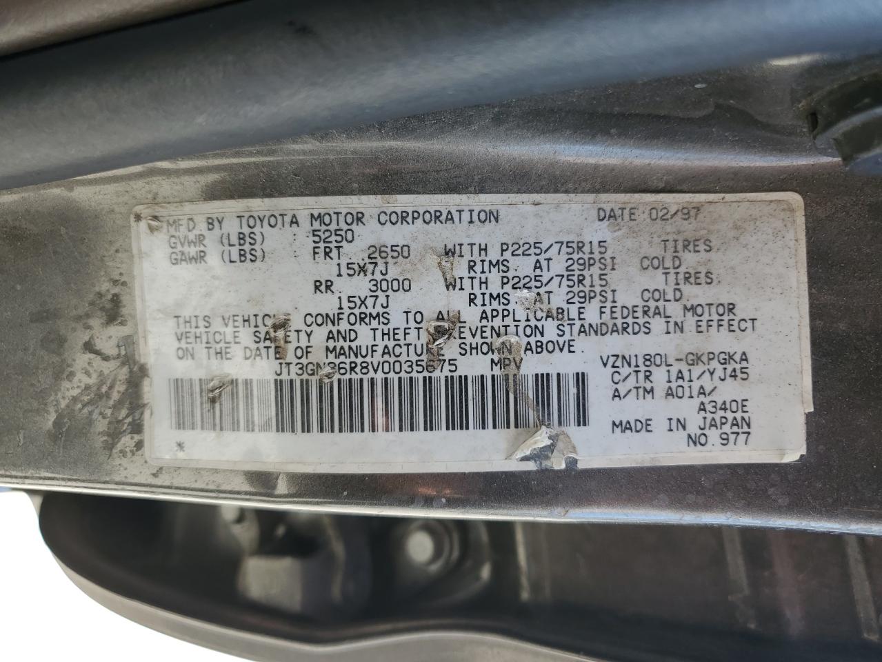1997 TOYOTA 4RUNNER SR5 photo 23