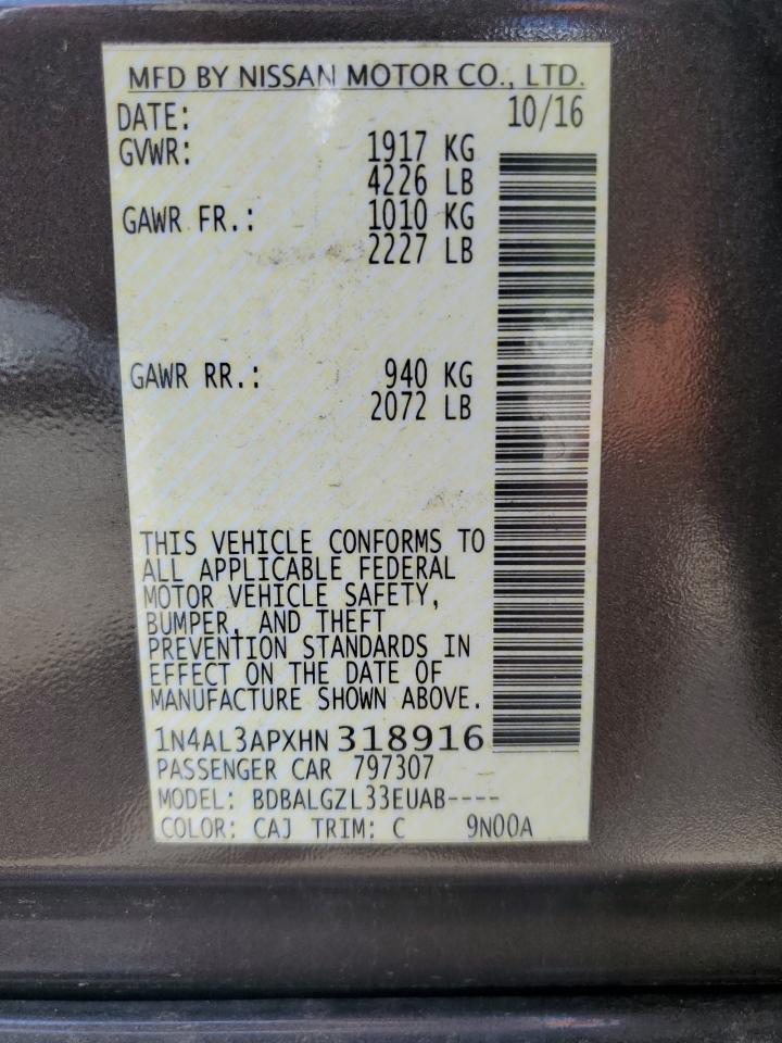 2017 NISSAN ALTIMA 2.5 photo 25