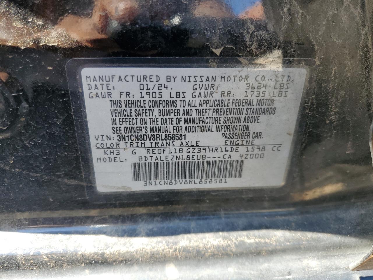 2024 NISSAN VERSA S photo 13