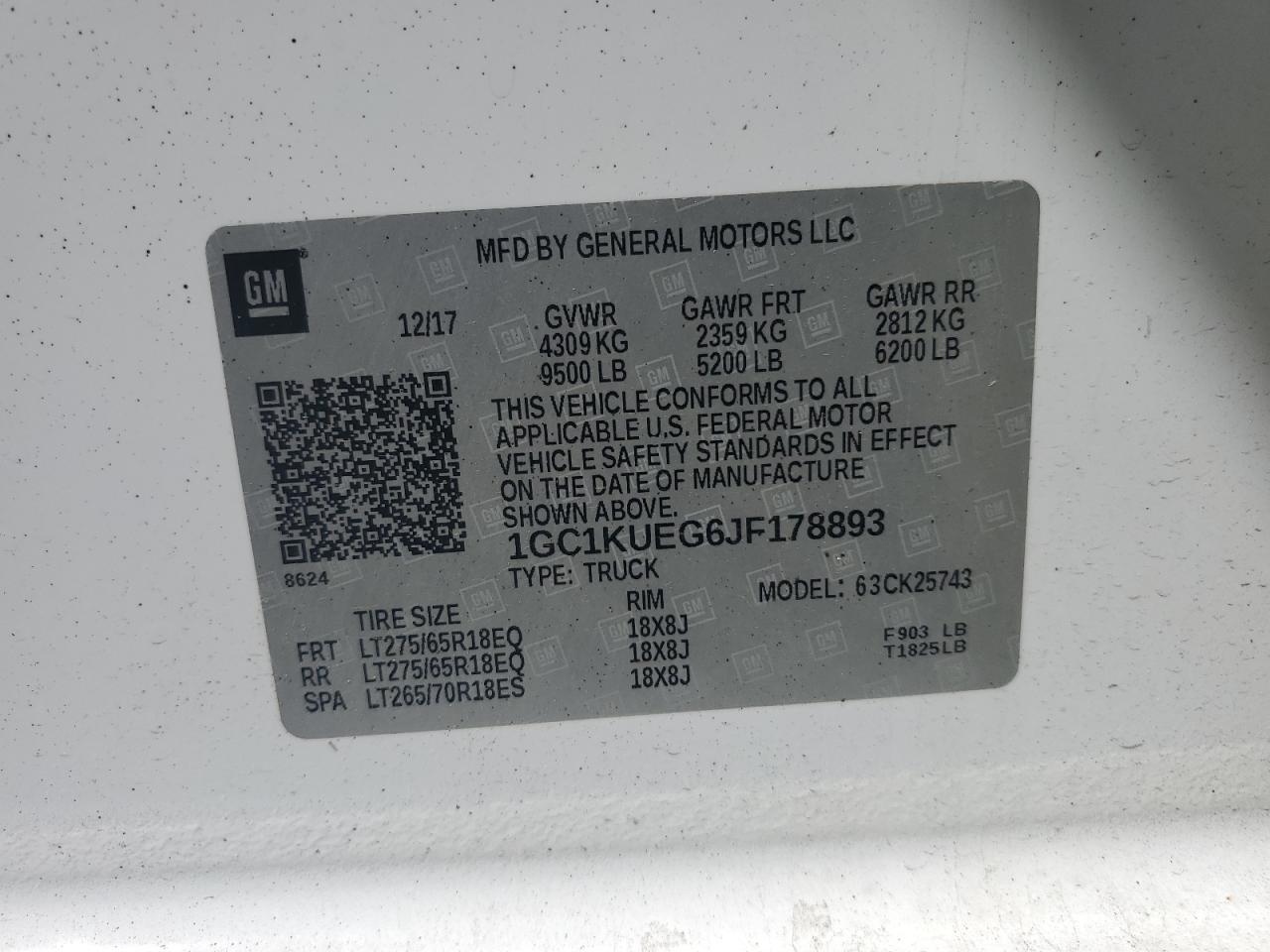 2018 CHEVROLET SILVERADO K2500 HEAVY DUTY photo 12