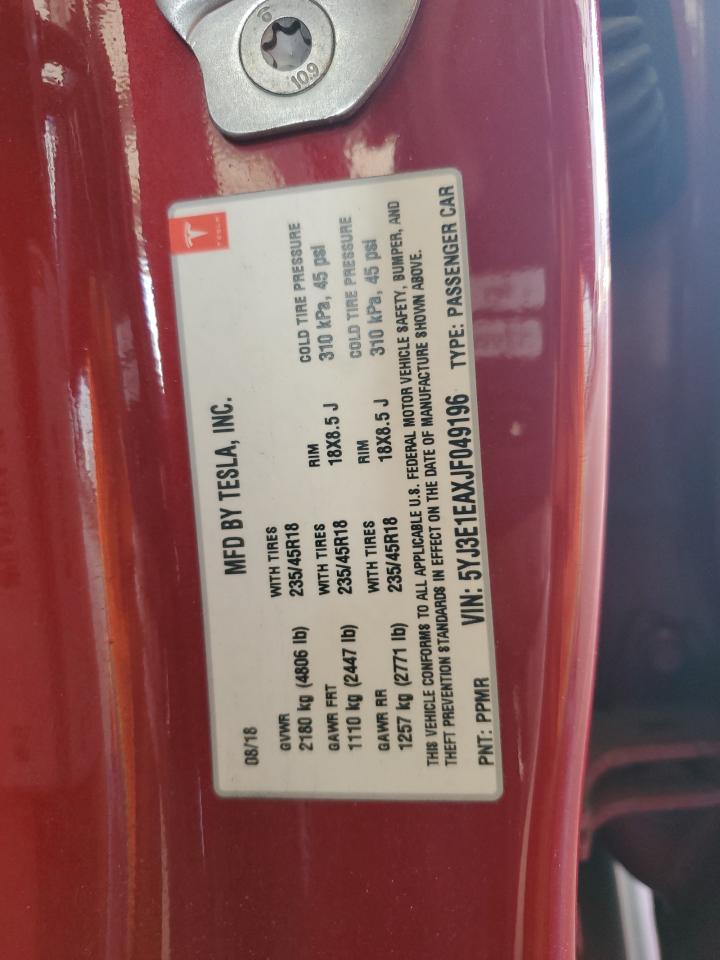 2018 TESLA MODEL 3 photo 23