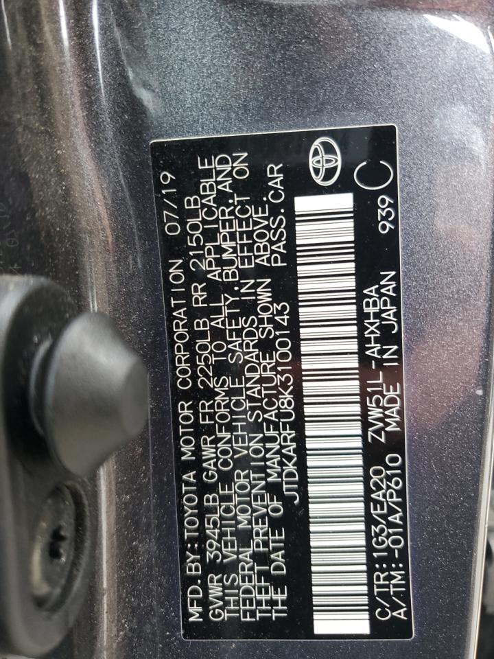 2019 TOYOTA PRIUS photo 13