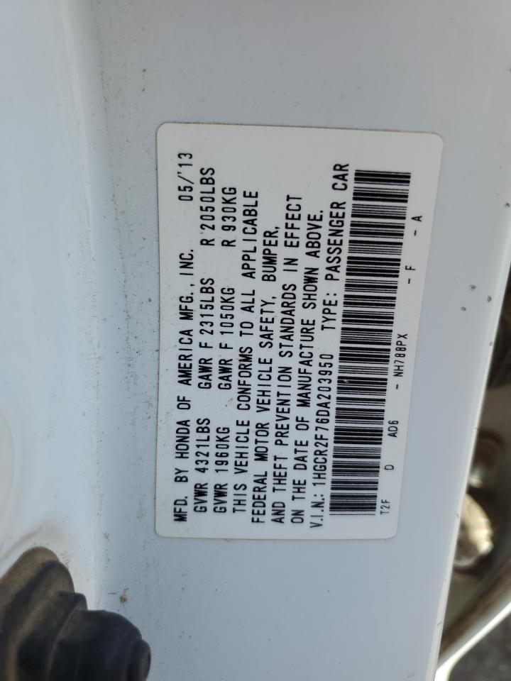 2013 HONDA ACCORD EX photo 12