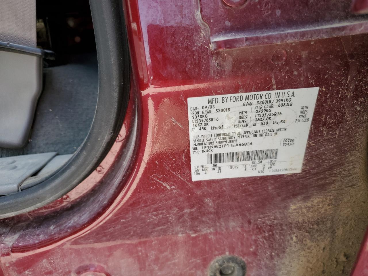 2004 FORD F250 SUPER DUTY photo 12