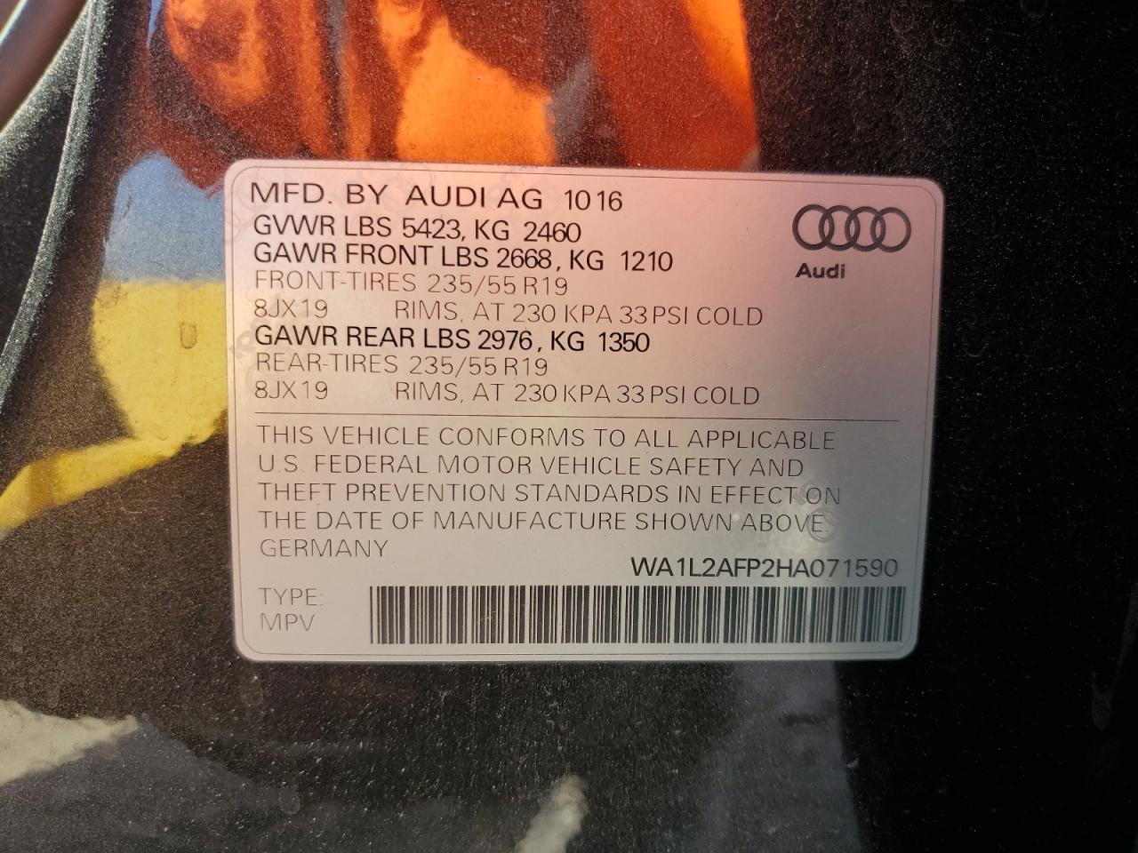 2017 AUDI Q5 PREMIUM PLUS photo 25