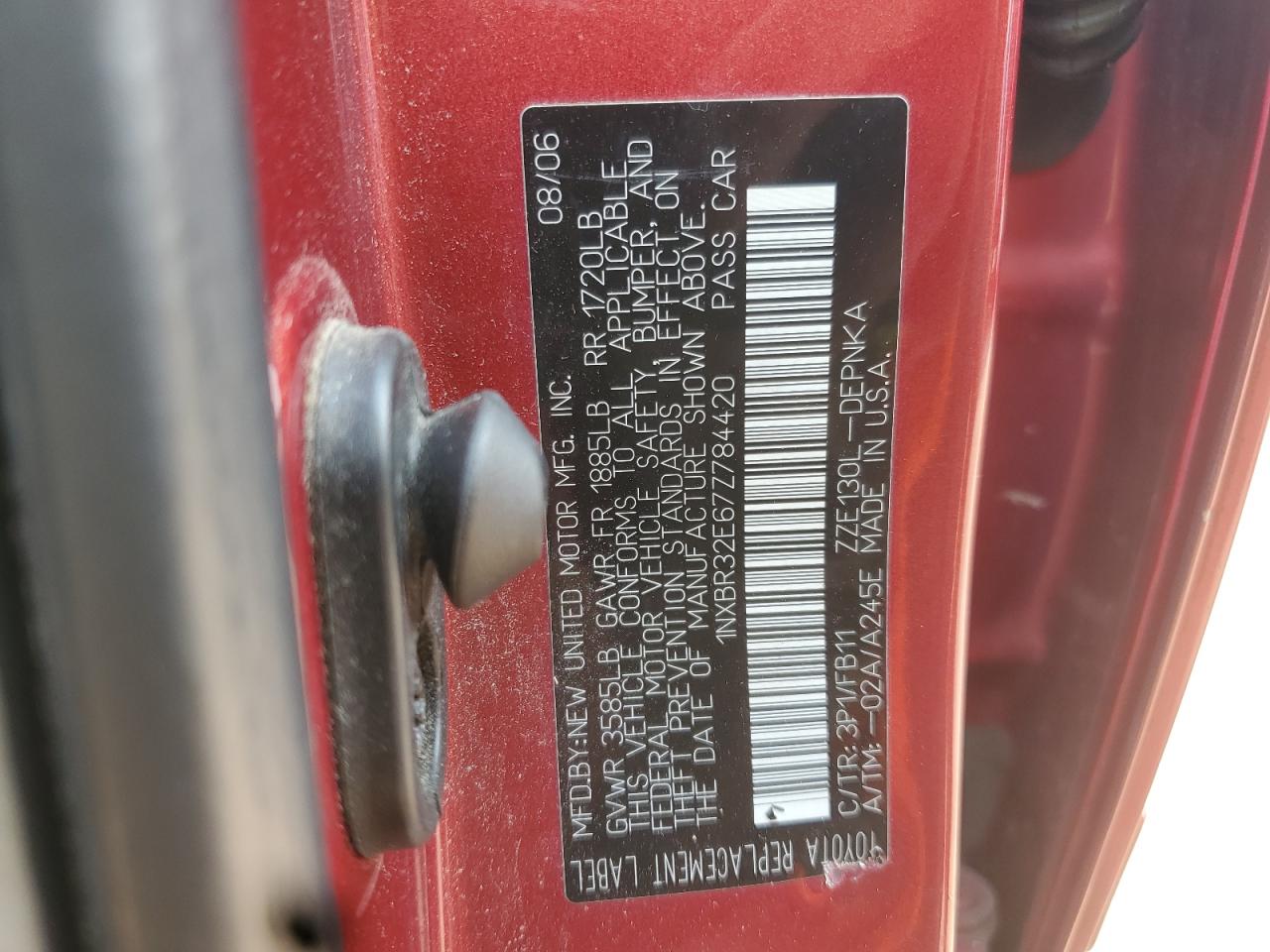 2007 TOYOTA COROLLA LE photo 12