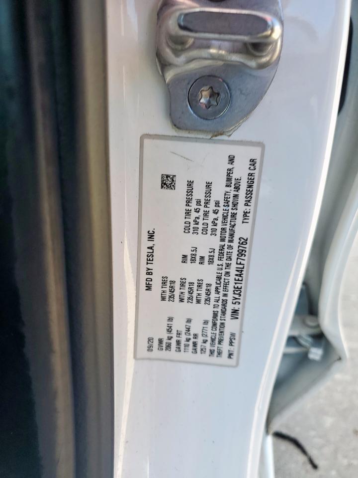 2020 TESLA MODEL 3 photo 12