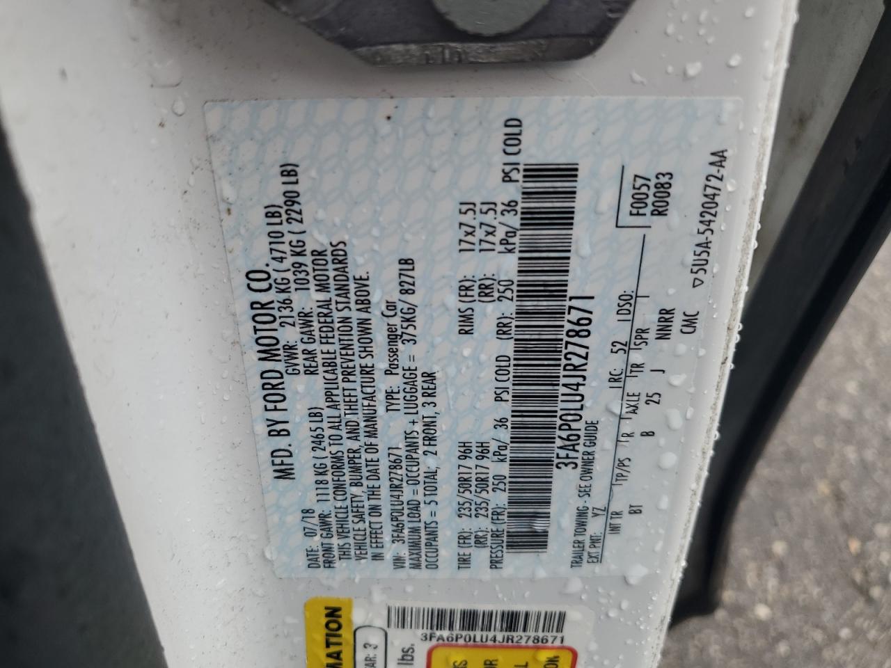 2018 FORD FUSION SE HYBRID photo 23