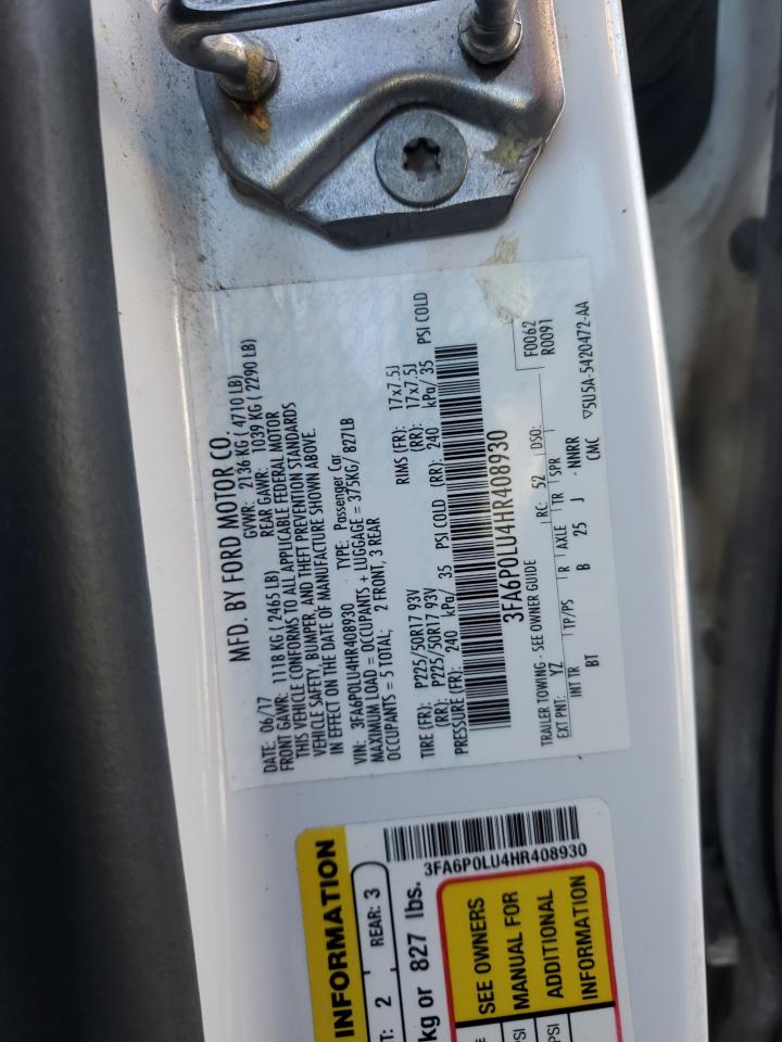 2017 FORD FUSION SE HYBRID photo 12