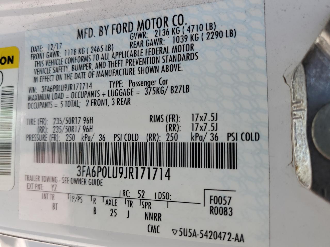 2018 FORD FUSION SE HYBRID photo 23