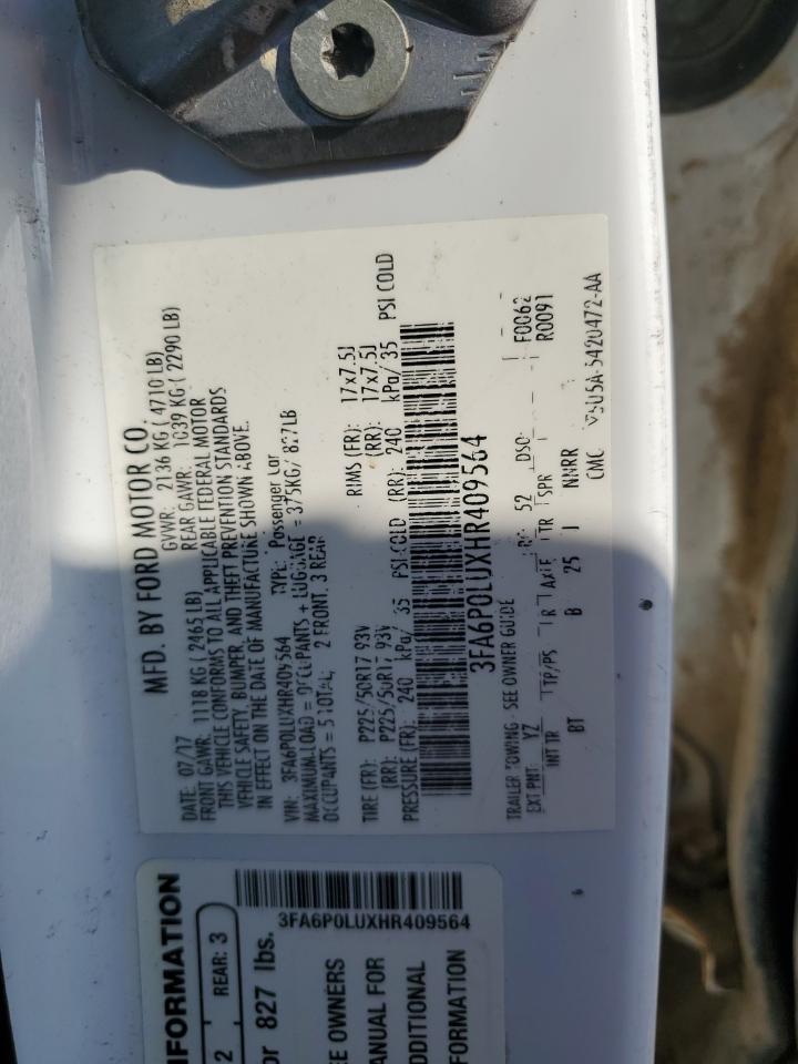 2017 FORD FUSION SE HYBRID photo 12