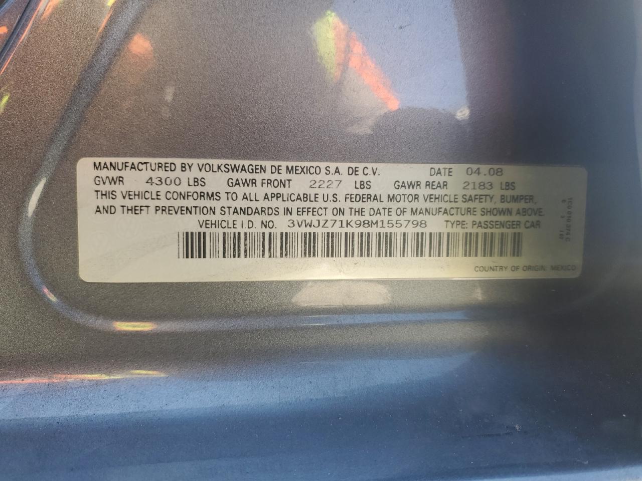 2008 VOLKSWAGEN JETTA S photo 23