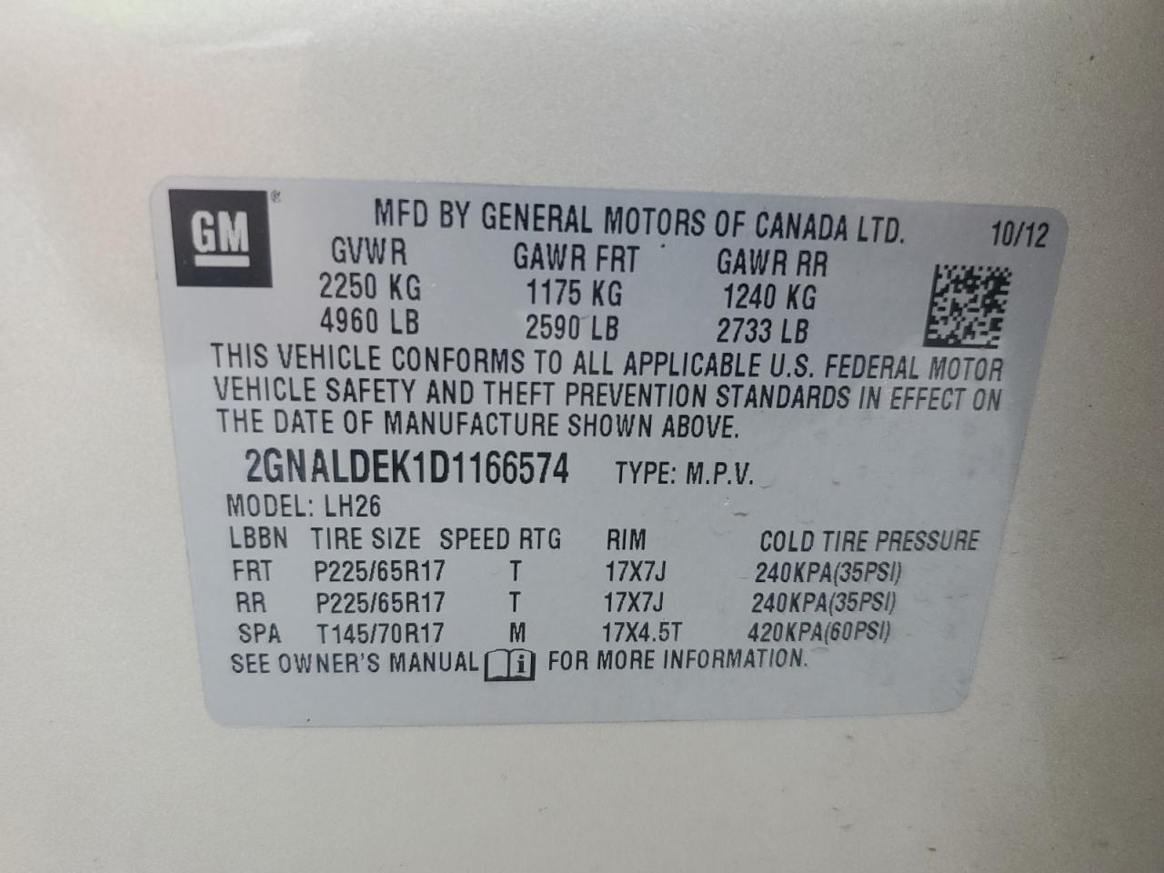 2013 CHEVROLET EQUINOX photo 37