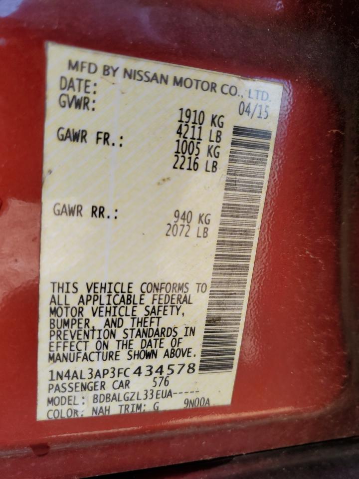 2015 NISSAN ALTIMA 2.5 S photo 25