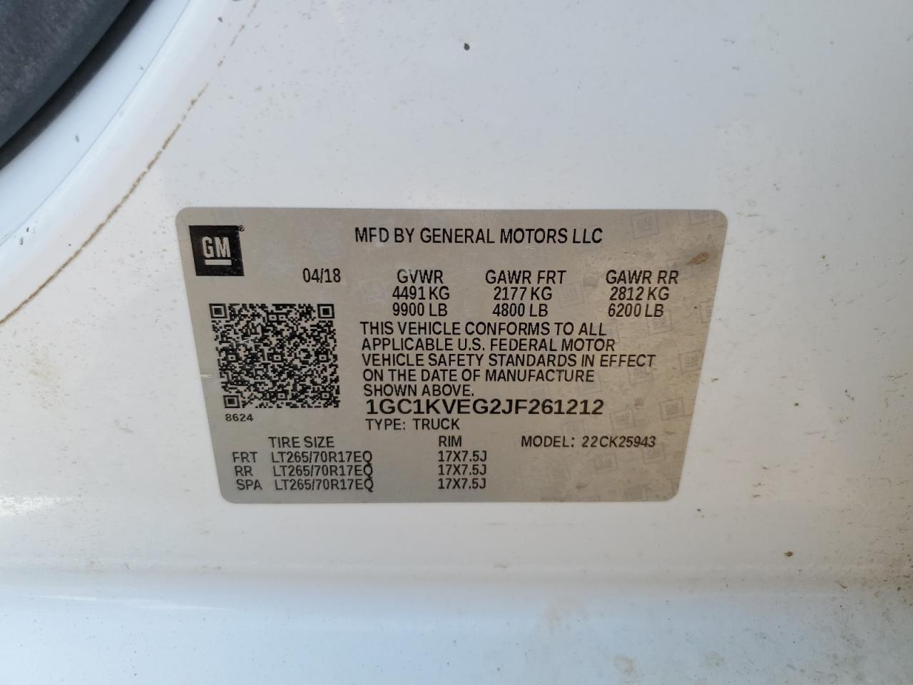 2018 CHEVROLET SILVERADO K2500 HEAVY DUTY LT photo 34