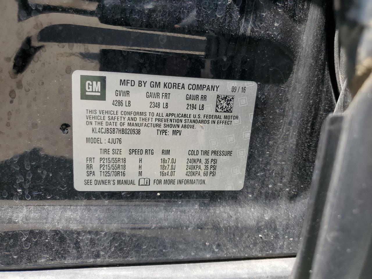 2017 BUICK ENCORE PREFERRED II photo 13