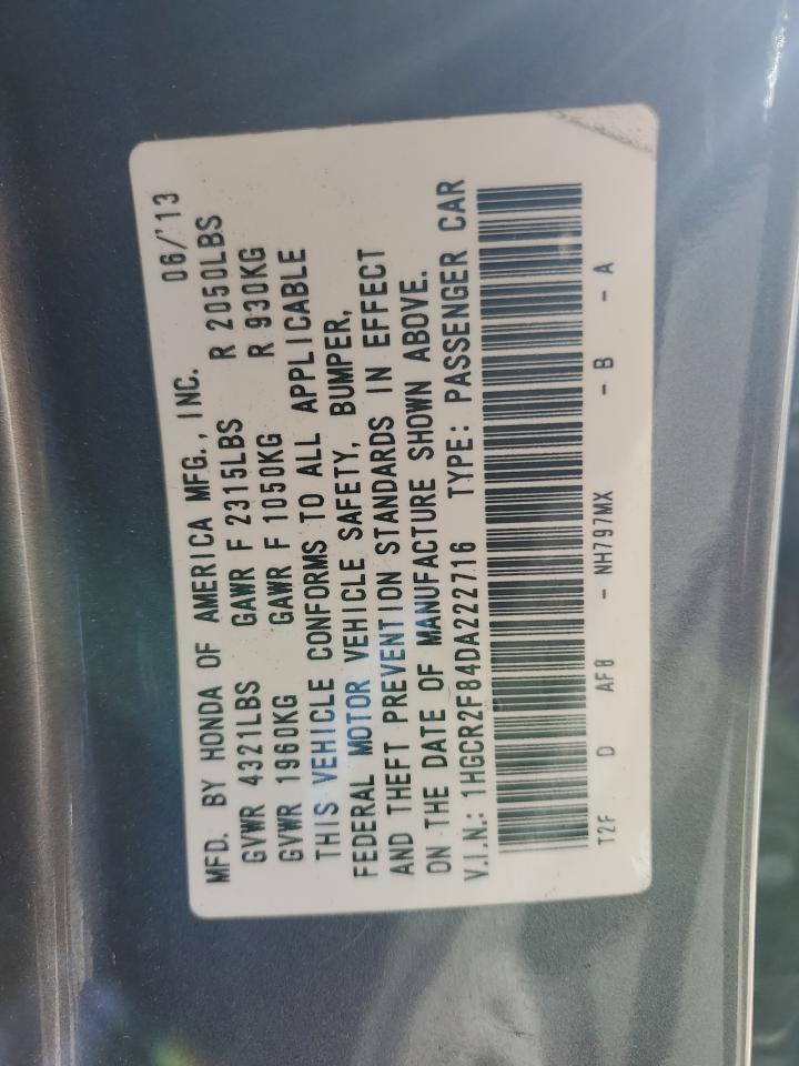 2013 HONDA ACCORD EXL photo 13