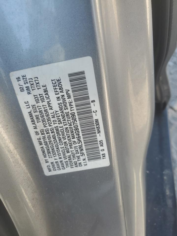 2016 HONDA ODYSSEY EXL photo 13