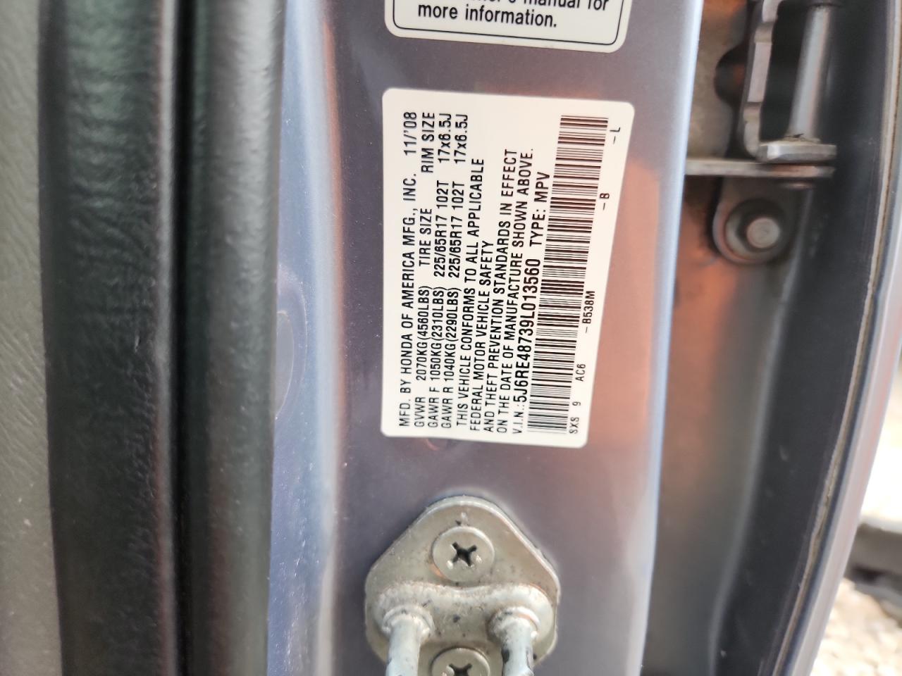 2009 HONDA CR-V photo 25