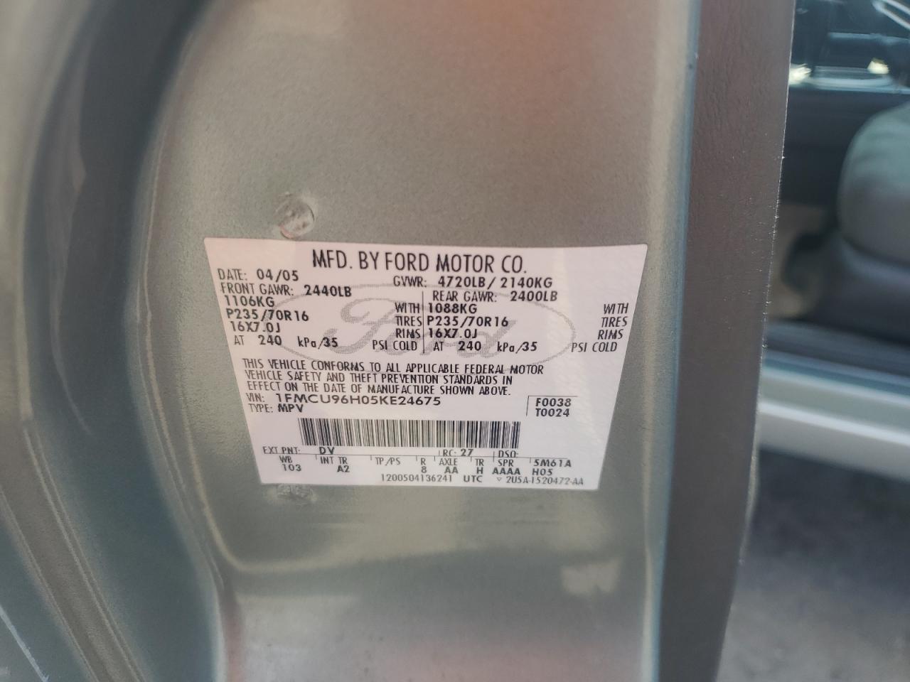 2005 FORD ESCAPE HEV photo 37