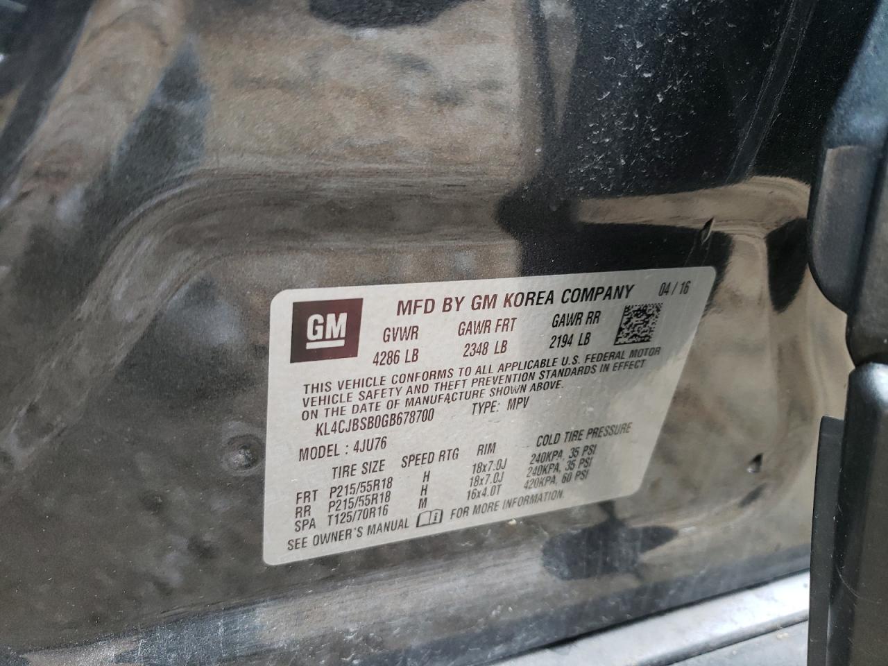 2015 BUICK ENCORE CONVENIENCE photo 27