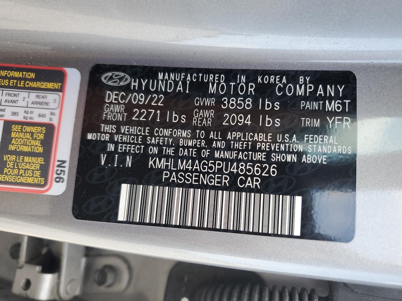 2023 HYUNDAI ELANTRA SEL photo 25