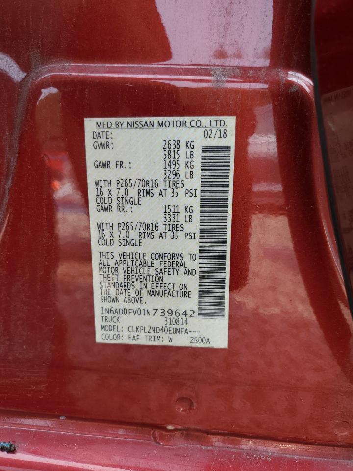2018 NISSAN FRONTIER SV photo 13