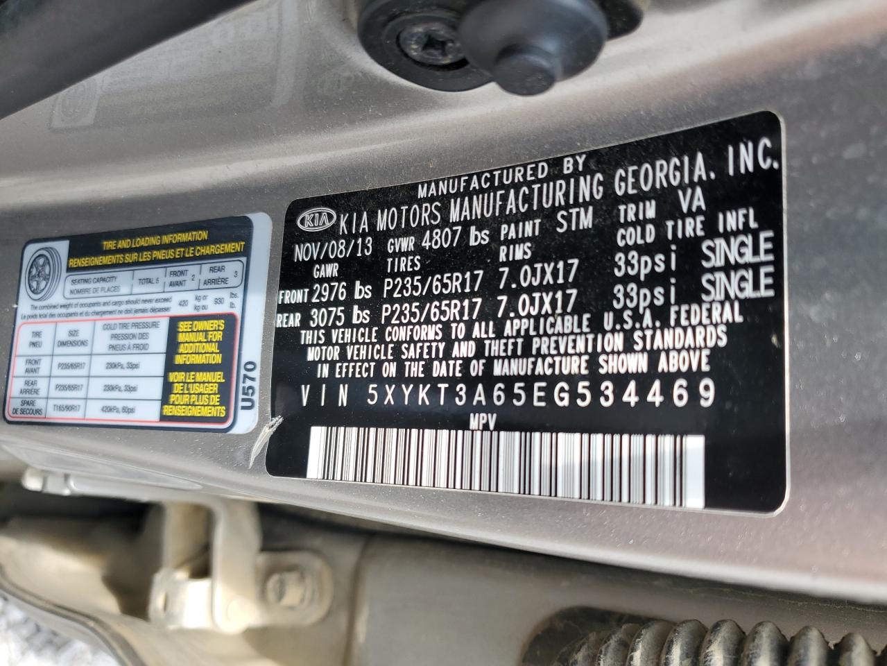 2014 KIA SORENTO LX photo 13