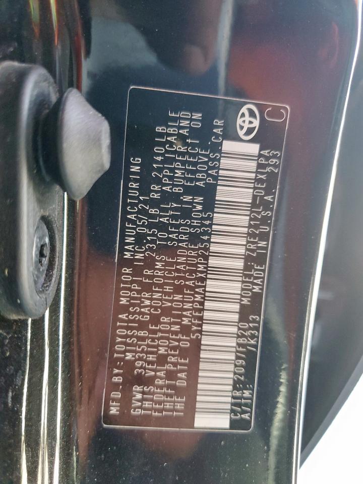 2021 TOYOTA COROLLA photo 34