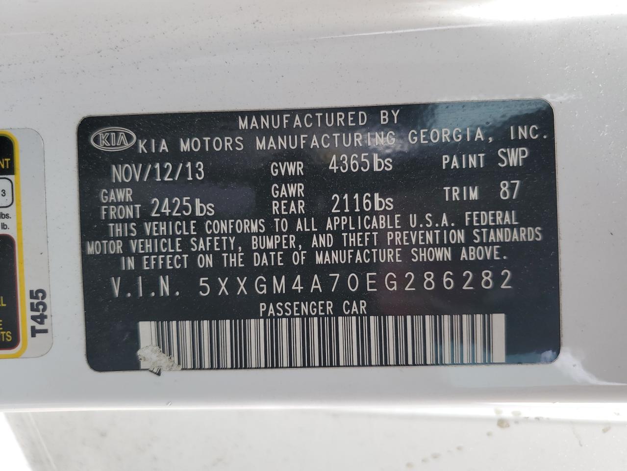2014 KIA OPTIMA LX photo 12