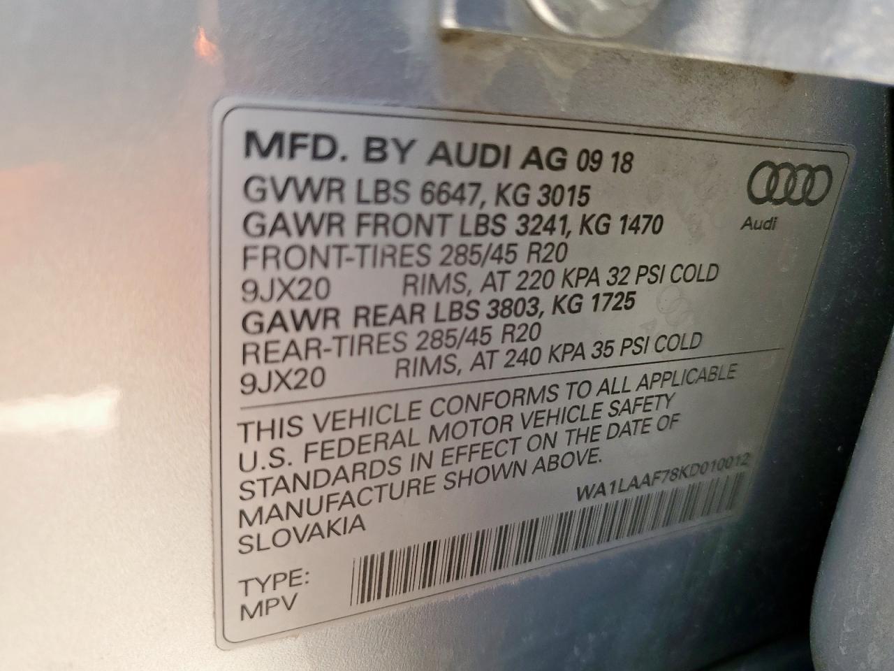 2019 AUDI Q7 PREMIUM PLUS photo 27