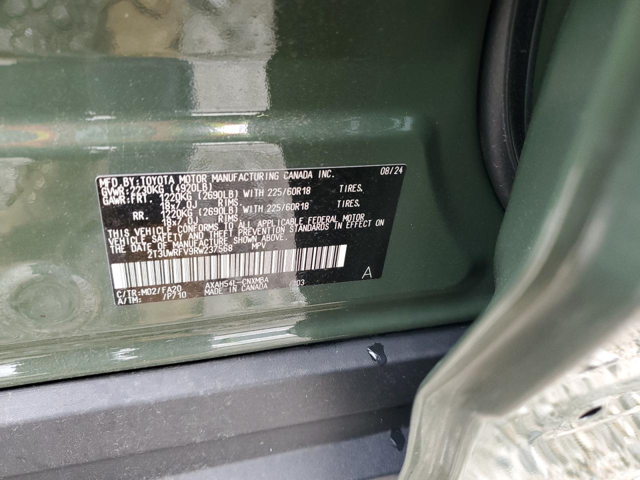 2024 TOYOTA RAV4 WOODLAND EDITION photo 13