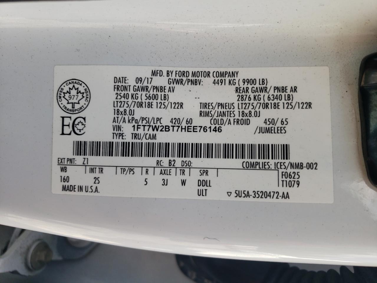 2017 FORD F250 SUPER DUTY photo 27
