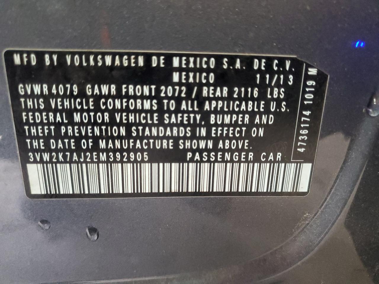 2014 VOLKSWAGEN JETTA BASE photo 34