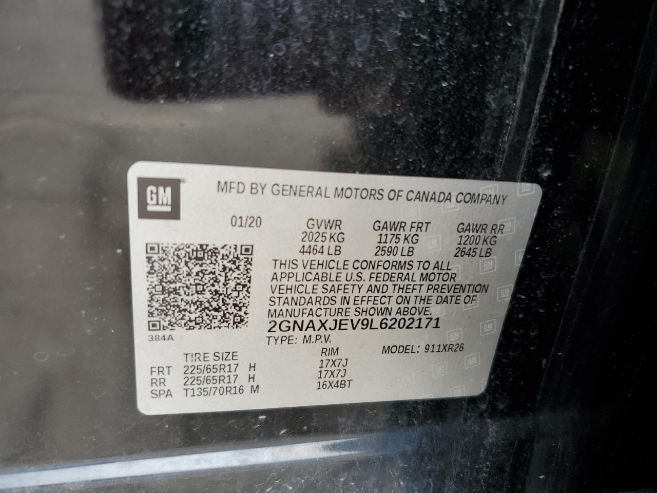 2020 CHEVROLET EQUINOX LT photo 25