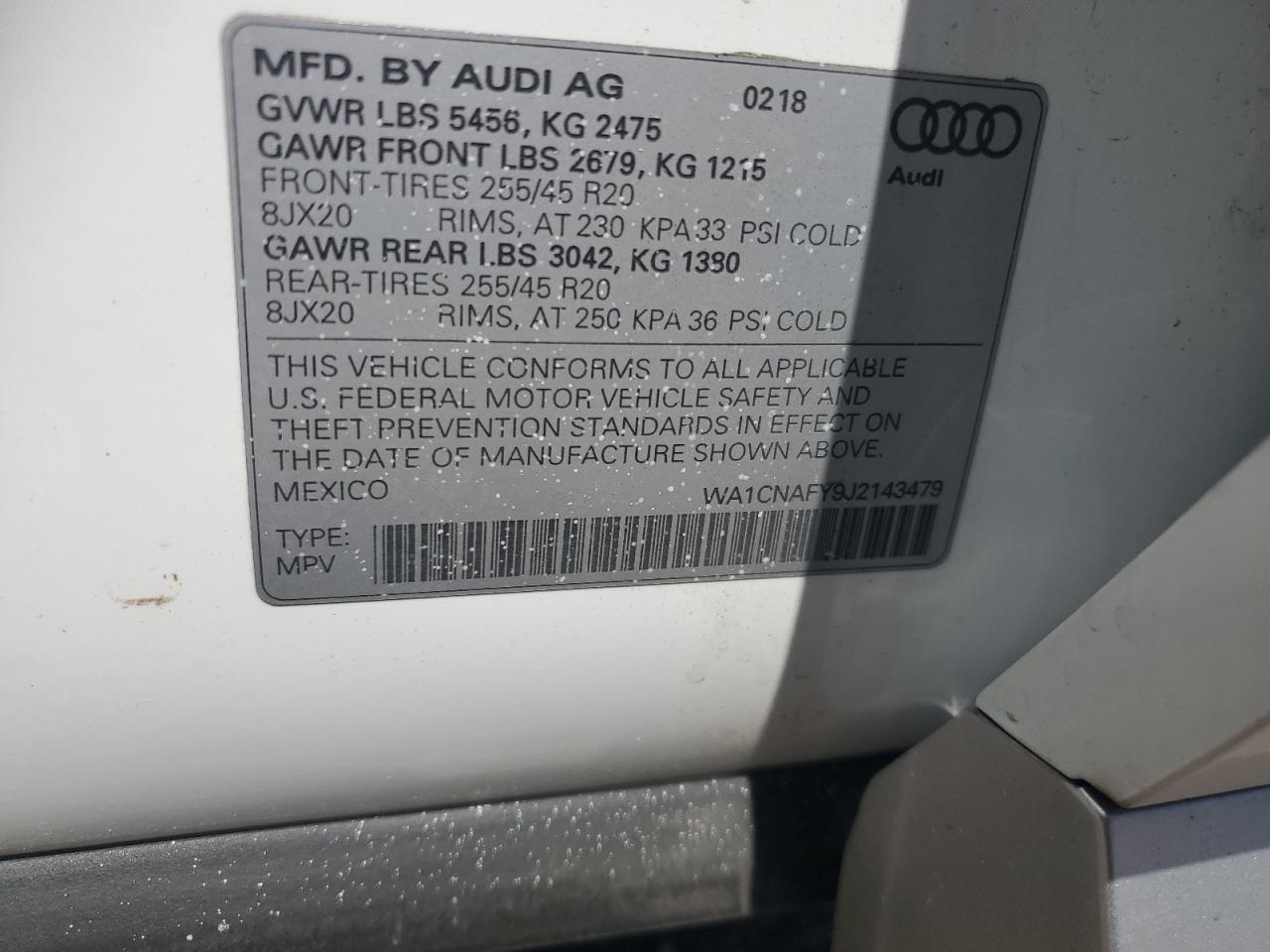 2018 AUDI Q5 PRESTIGE photo 37